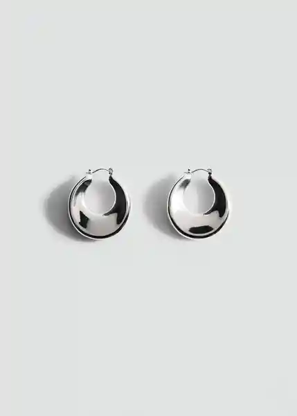 Pendientes Montse Plata Talla 99 Mujer Mango