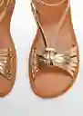 Sandalias Temis-A Oro Talla 31 Niñas Mango