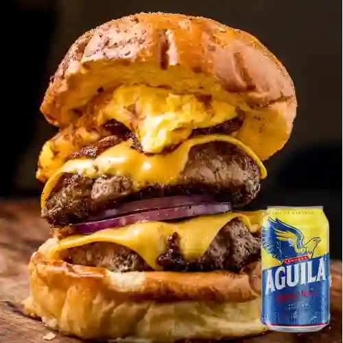 Combo Hamburguesa Zangana + Águila Orig Lta 330ml
