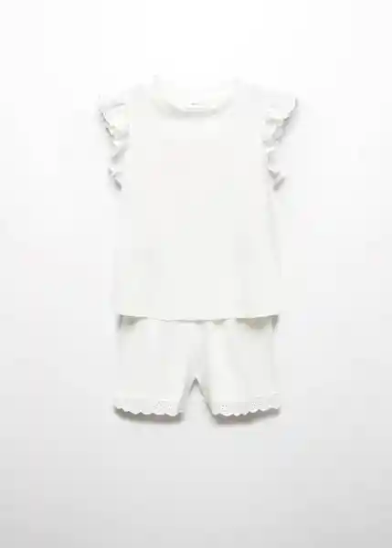 Set Pijama Petunia Offwhite Talla 10 Niñas Mango