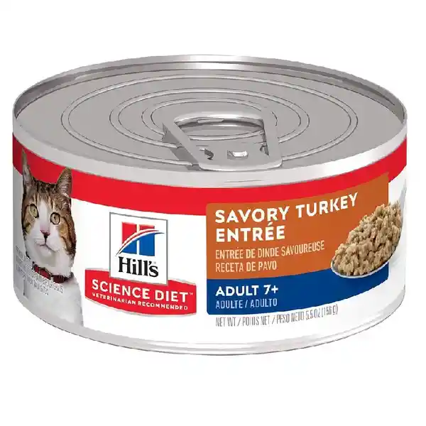 Hills Alimento Para Gato Adult 7+ Turkey 5.5 Oz