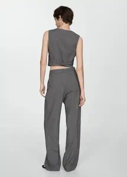 Pantalón Bowery Gris Talla 40 Mujer Mango