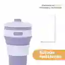 Vaso Plástico Plegable de Silicona Púrpura 350 mL Serie Miniso