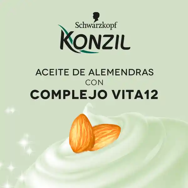 Konzil Crema Para Peinar Aceite de Almendras 230 mL