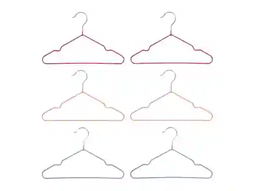 Set Ganchos Rubber Pastel Casaideas