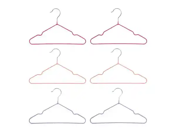 Set Ganchos Rubber Pastel Casaideas