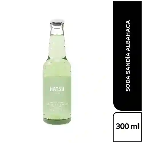 Hatsu Soda Sabor a Sandía y Albahaca.