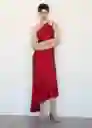 Vestido Claudia Rojo Talla S Mujer Mango