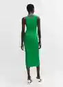 Vestido Alixt Verde Talla 18 Mujer Mango