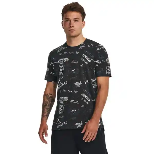 Under Armour Camiseta Run Like a Tee Hombre Negro LG 1379301-001