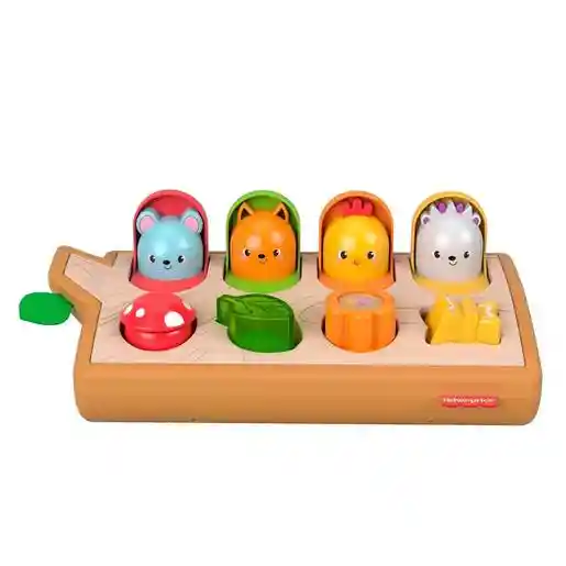 Fisher Price Juego Didactico Animal Boton Sorpresa