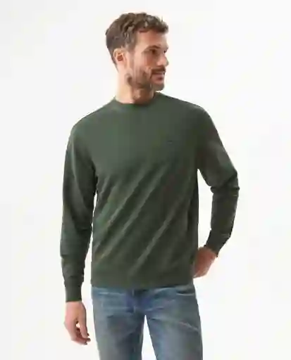 Buzo Duck Graphic Verde Soldado Ultraoscuro Talla S Chevignon