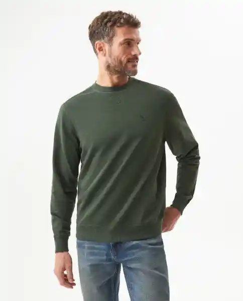 Buzo Duck Graphic Verde Soldado Ultraoscuro Talla S Chevignon