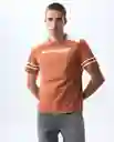 Camiseta Hombre Naranja Talla M 841G007_NAR171147 Americanino