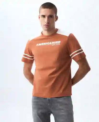 Camiseta Hombre Naranja Talla M 841G007_NAR171147 Americanino