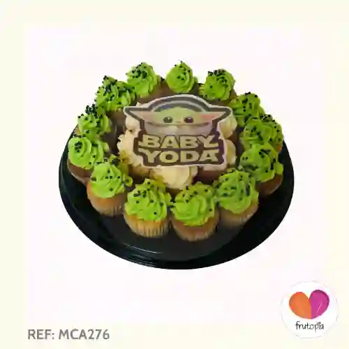 Minicupcakes X 20 Baby Yoda Mca276