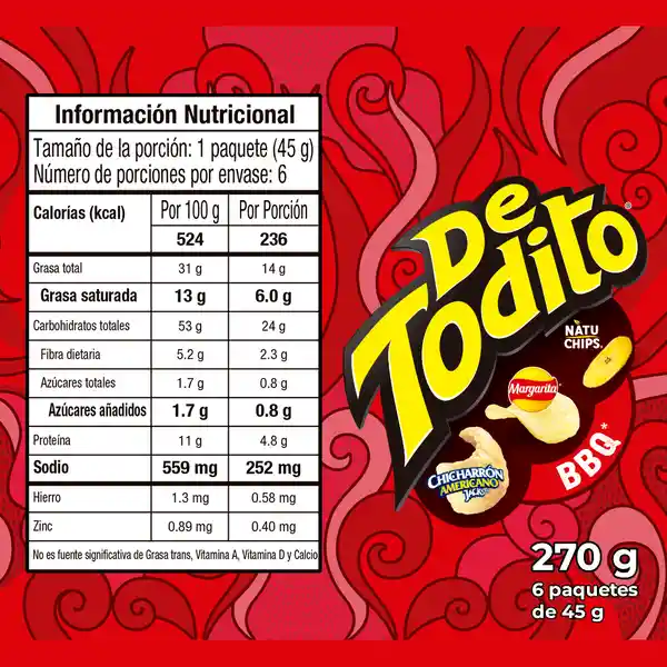 Detodito Snack Bbq 45 g