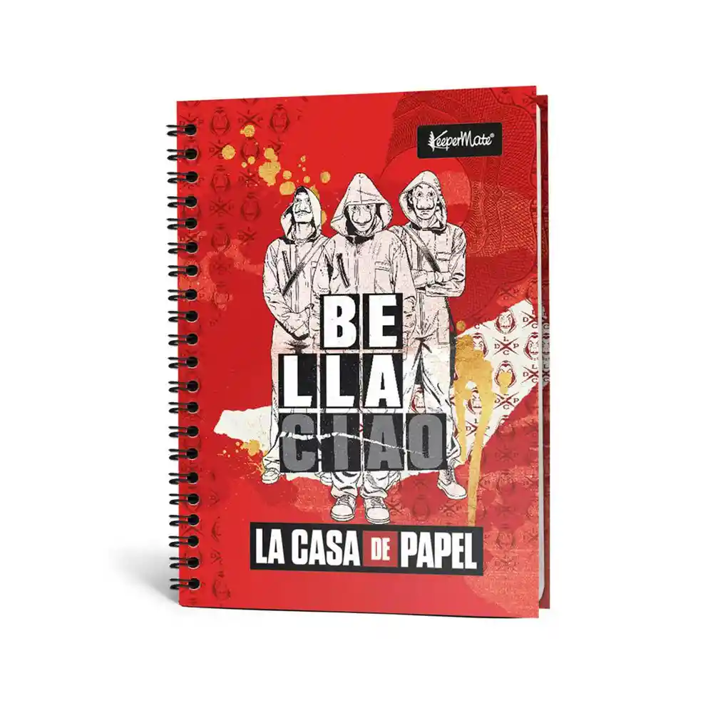 Keepermate Cuaderno Casa de Papel Cuadriculado 80 Hojas