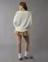 Suéter Tejido Mujer Blanco Talla: SMALL 1386100 American Eagle