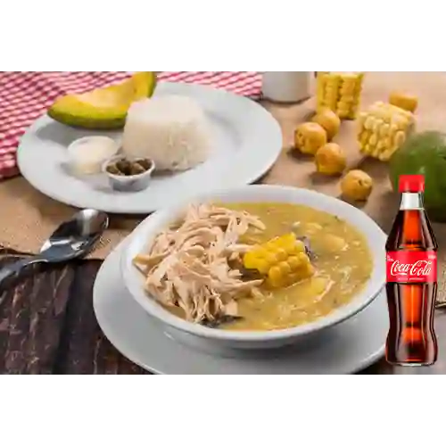Combo ajiaco normal + coca cola 300ml