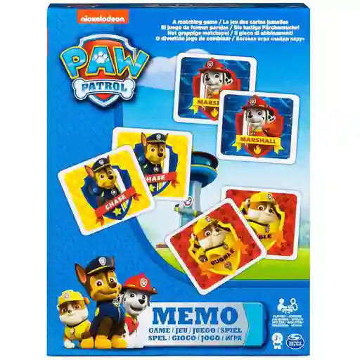 Spin Master Juego de Mesa Paw Patrol Juego de Memoria 48 Piezas