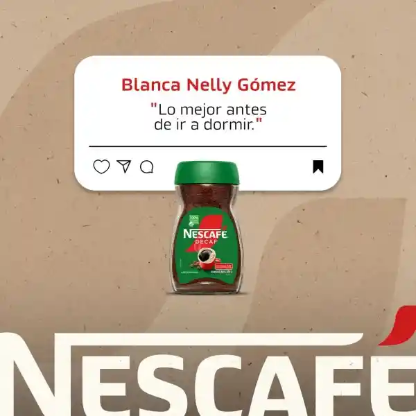 Café descafeinado NESCAFÉ DECAF instantáneo x 200g