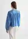 Blusa Atenas Azul Talla 22 Mango Girl Mango