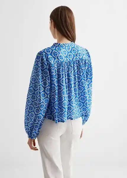 Blusa Atenas Azul Talla 22 Mango Girl Mango