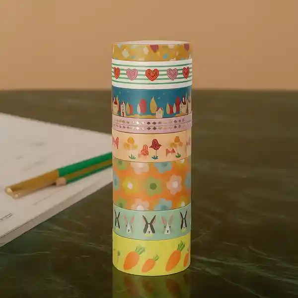 Set de Cinta Con Estampado Rollo Serie Miniso