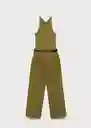 Enterizo Mono Singapur Khaki Talla XL Mujer Mango