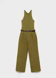 Enterizo Mono Singapur Khaki Talla XL Mujer Mango