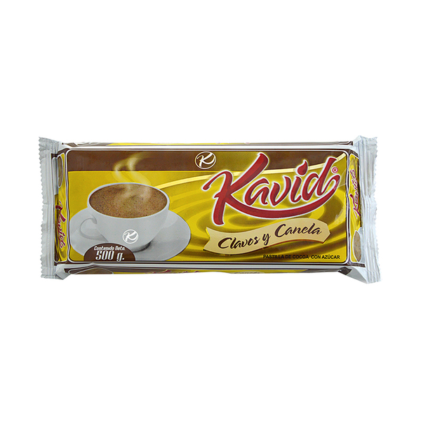 Kavid Chocolate en Pastillas de Clavos y Canela con Azúcar 500 g