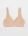 Bralette Aerie Beige Talla LARGE 3785153 American Eagle