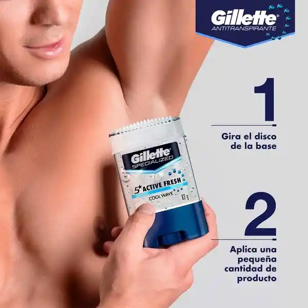 Antitranspirante en Gel Invisible Gillette Cool Wave 82 g