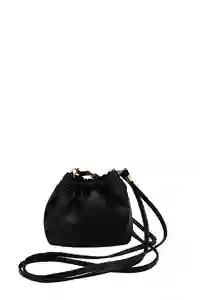 Bolso Bandolera Charm Negro Mercedes Campuzano