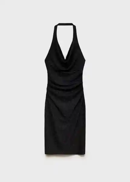 Vestido Elena Negro Talla XL Mujer Mango