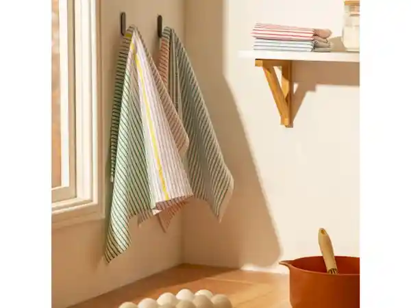 Set Paños Cocina Algodón Color Pastel Casaideas