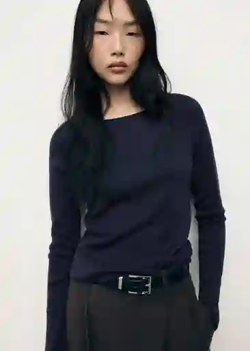 Jersey Basikina Navy Talla S Mujer Mango