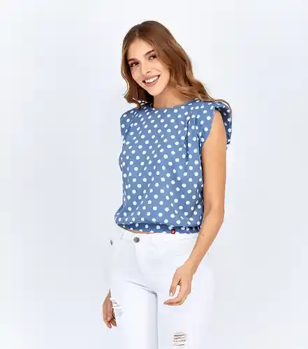 Unser Blusa Azul Talla S 823649