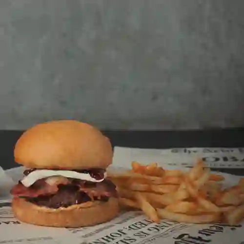 Peanut Butter & Jelly Burger + Papas