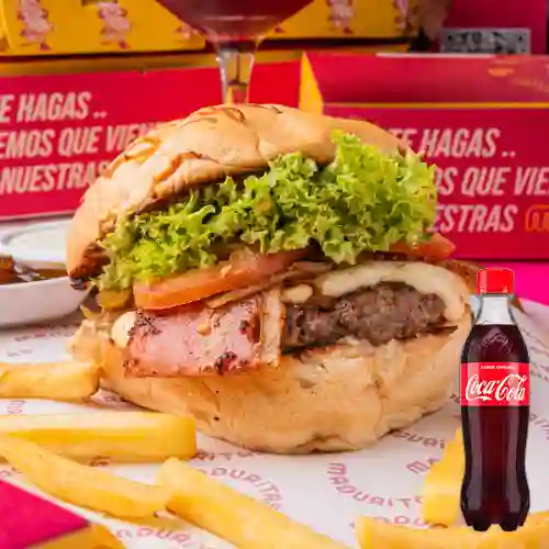 Comb hamburguesa sencilla +cocacola orig