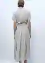 Vestido Adela Offwhite Talla M Mujer Mango