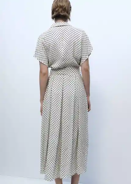 Vestido Adela Offwhite Talla M Mujer Mango