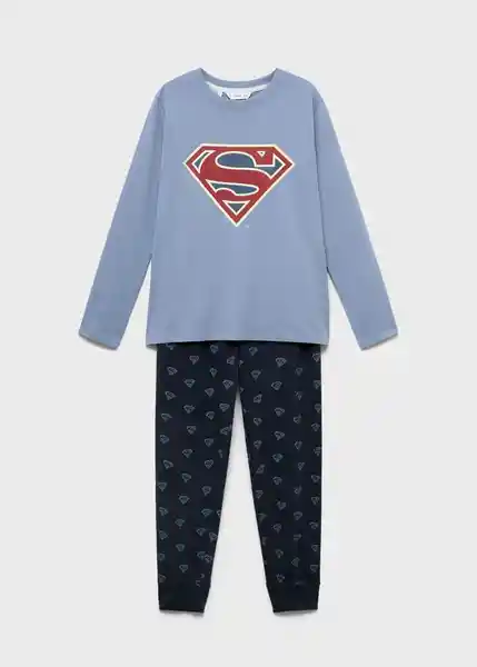 Pijama Pack Superman Azul Talla 06 Niños Mango