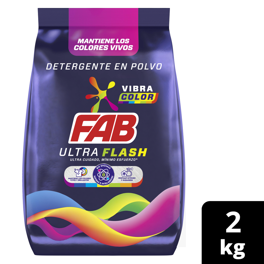 Fab Detergente Polvo Ultra Flash 2 kg