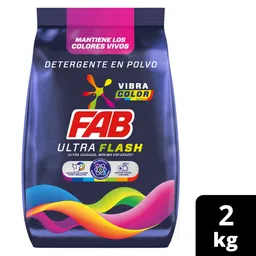 Fab Detergente Polvo Ultra Flash