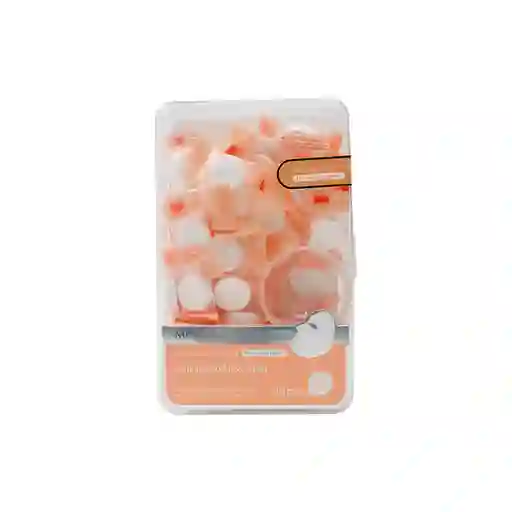 Miniso Set De Mascarilla Tazon + Pastillas Comprimidas 30 Pzs Rosa/Azul