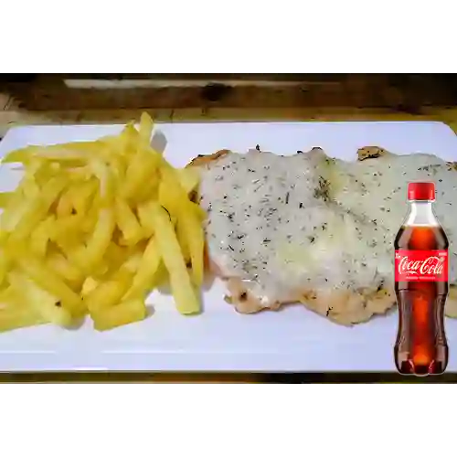 Combo Pechuga Gratinada + Coca Cola Original 400 ml