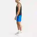 Reebok Pantaloneta Para Correr Running de Hombre Azul Talla M