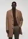 Abrigo Haki Camel Talla XL Hombre Mango